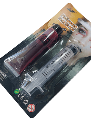 Sangre Falsa con Jeringa 