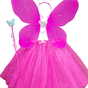 Set Alas Con Luz Led Mariposa Brillante