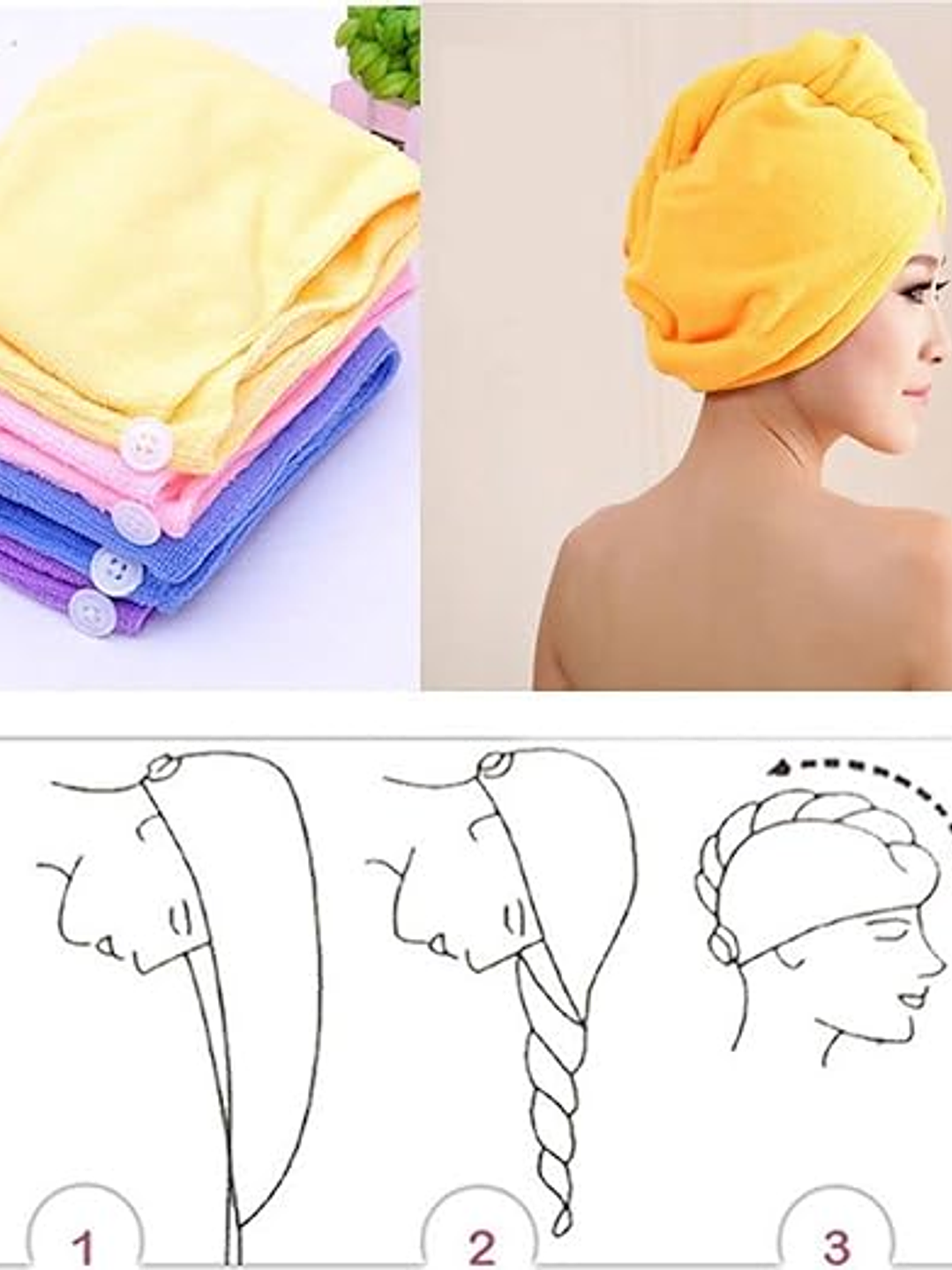 Toalla de Microfibra para el Cabello 3