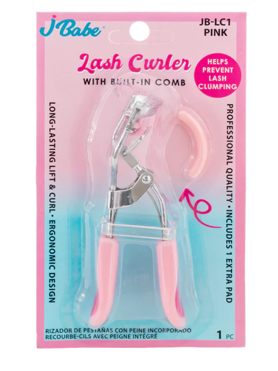 Encrespador de Pestañas Lash Curles With Built-In Comb 1
