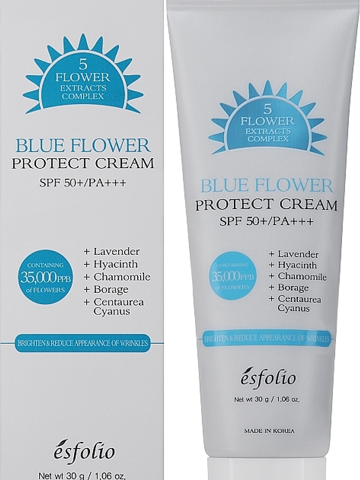 Esfolio Blue Flower Sun Cream SPF 50+ PA+++ 30g 1