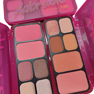 Paleta de Rubores y Sombras Adorable - SAS 
