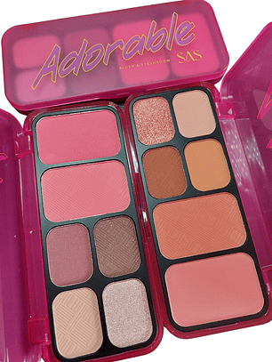Paleta de Rubores y Sombras Adorable - SAS 