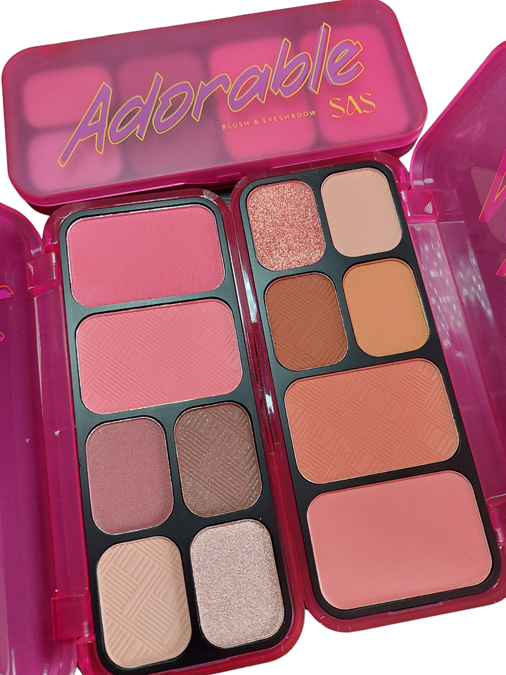 Paleta de Rubores y Sombras Adorable - SAS  1