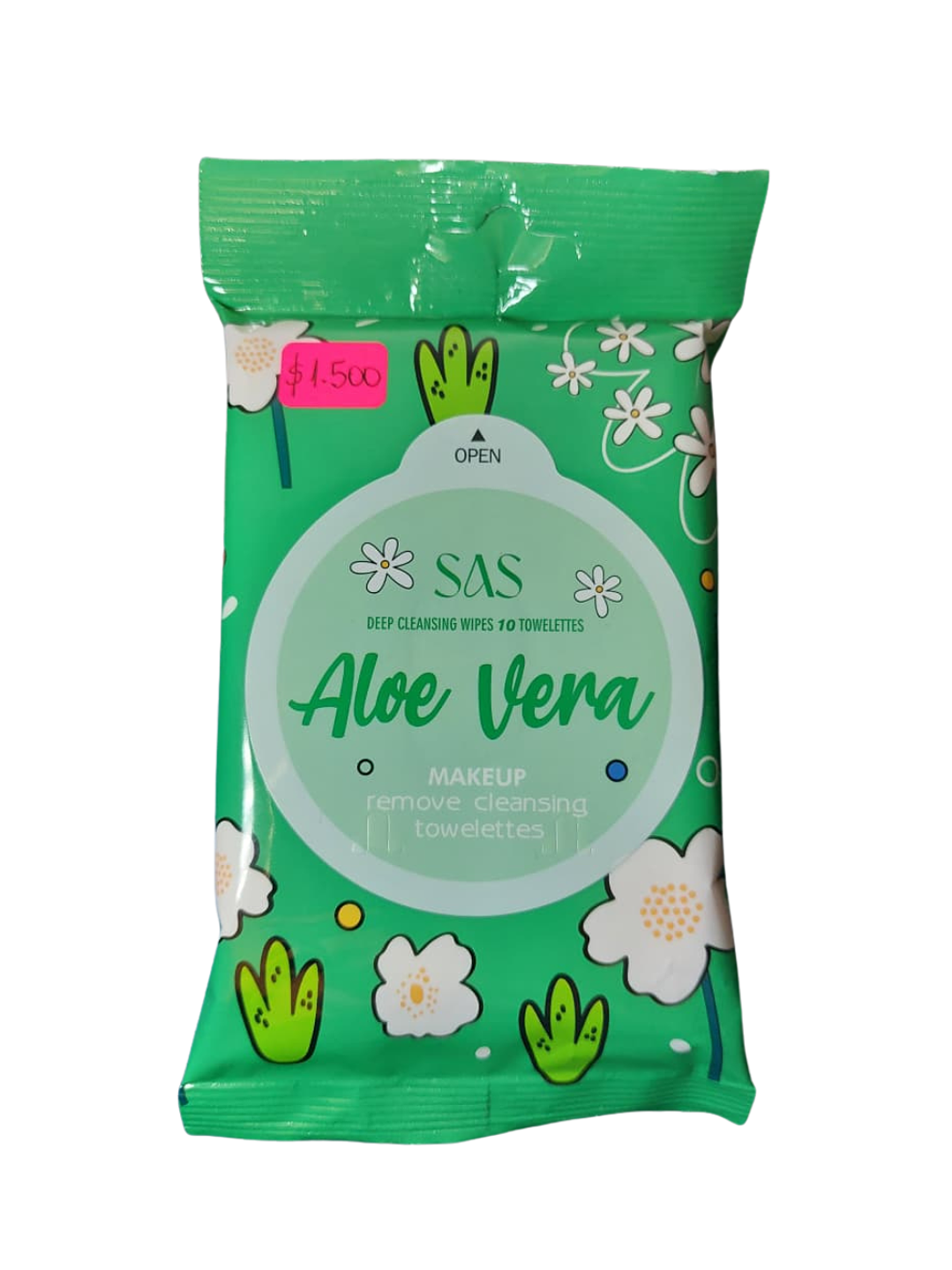 Toallas Desmaquillante Con Aloe Vera (SAH147) - SAS 1