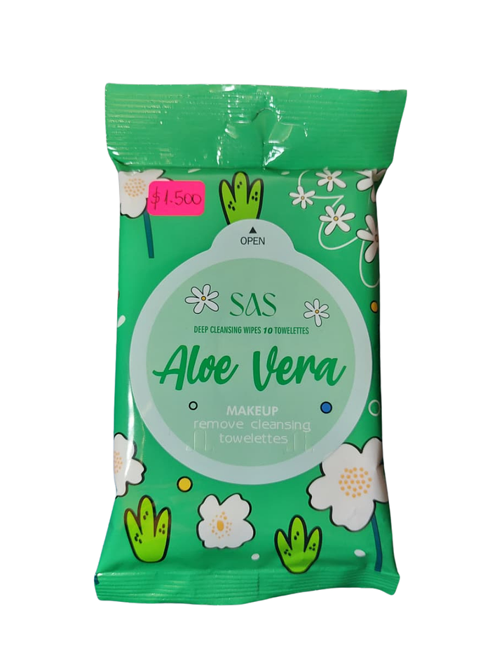 Toallas Desmaquillante Con Aloe Vera (SAH147) - SAS 1