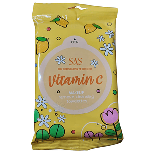 Toallas Desmaquillante Con Vitamina C (SAH146) - SAS