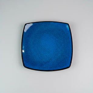 Plato torta o base taza azul 