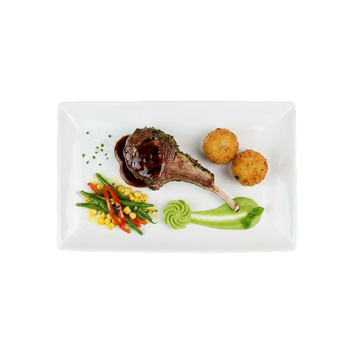 Bandeja rectangular porcelana  2