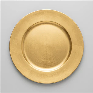 Plato base dorado 