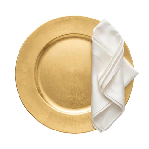 Plato base dorado 