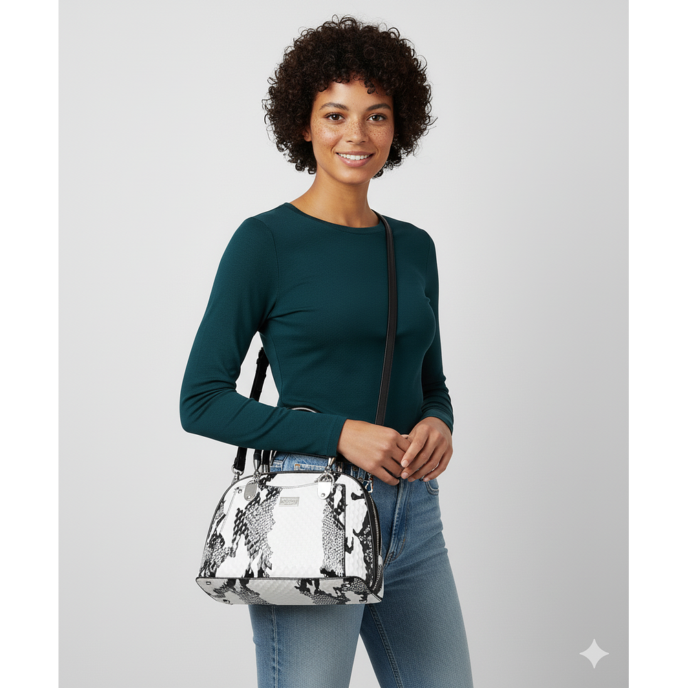 CARTERA CHAROL BLANCA ANIMAL