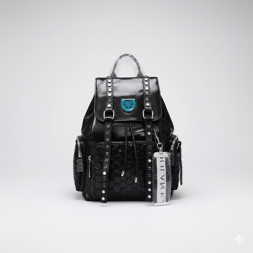 MOCHILA ACHAROLADA NEGRO KAHISHILAN