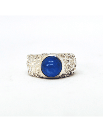 Blue agate ring