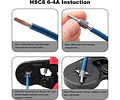 Kit Herramienta Ferrulera HSC8 6-4A con 1200 Terminales