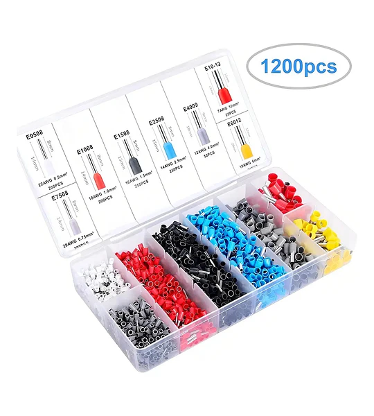 Kit Herramienta Ferrulera HSC8 6-4A con 1200 Terminales