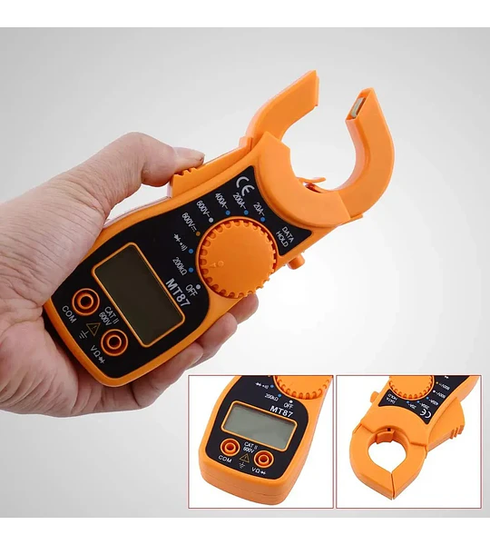 Pinza Amperimétrica Multitester Digital MT87.