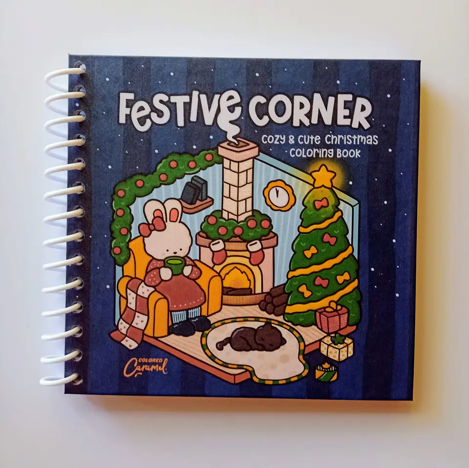 Libro para pintar Festive Corner - Cozy & cute christmas 1