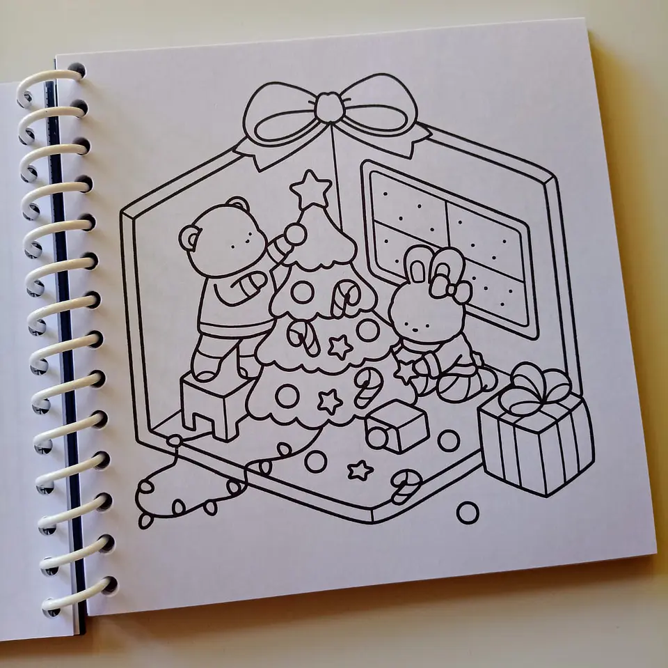 Libro para pintar Festive Corner - Cozy & cute christmas 4