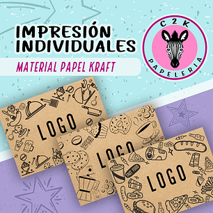 Individuales de papel kraft