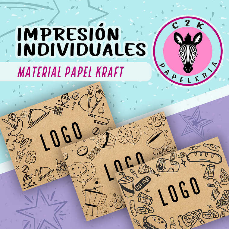 Individuales de papel kraft 1