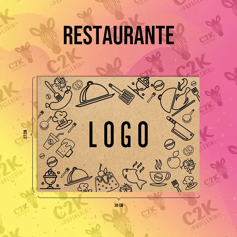 Individuales de papel kraft 4
