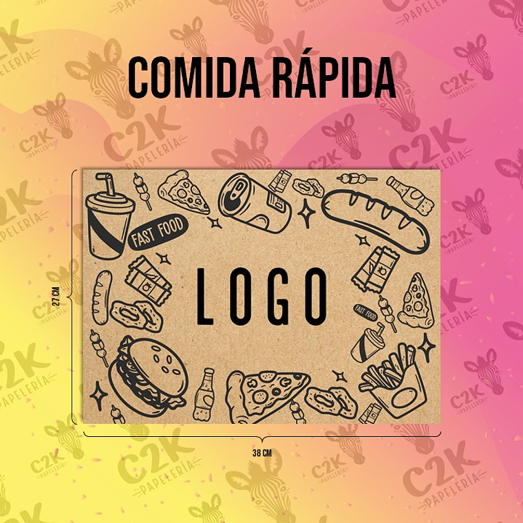 Individuales de papel kraft 3