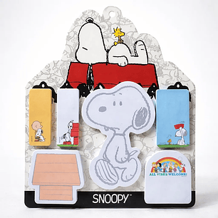 Set De Notas Adhesivas Snoopy - Mooving Multicolores