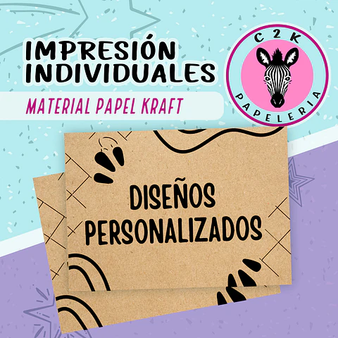 Impresión de Individuales en Papel Kraft con Diseño Propio