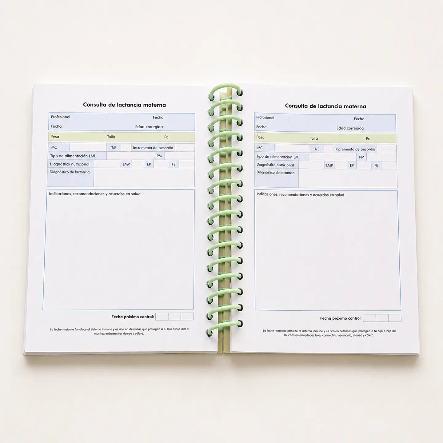 Agenda/cuaderno Control Pediátrico | Control Sano + Particular 7