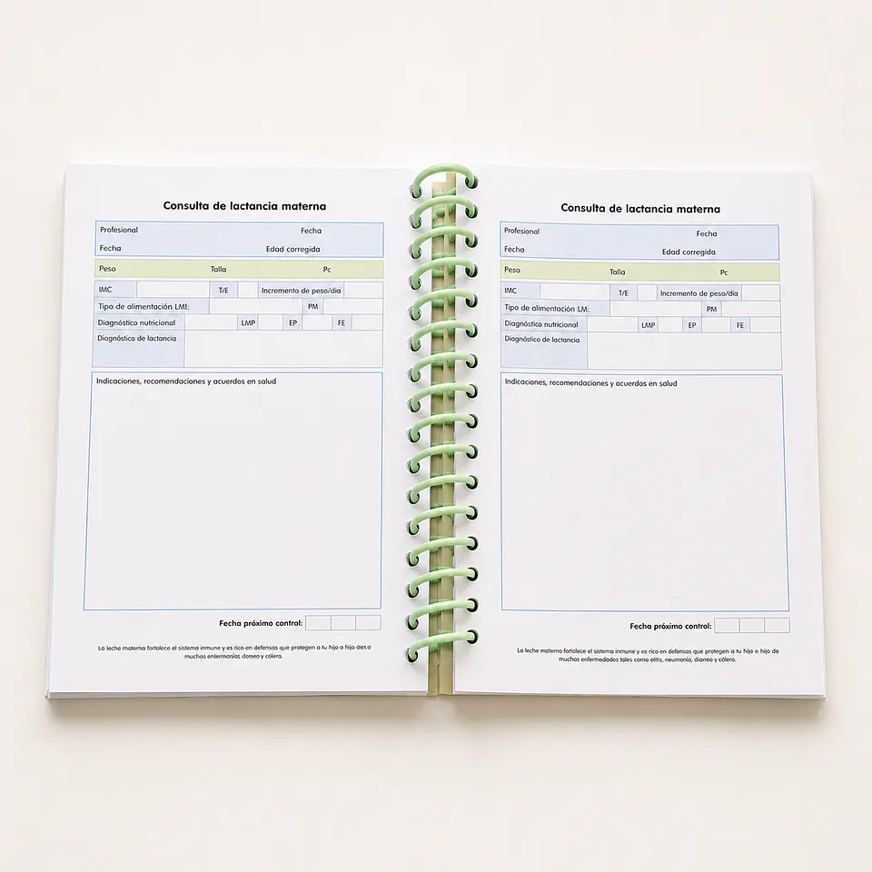 Agenda/cuaderno Control Pediátrico | Control Sano + Particular 7