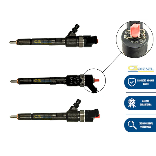  Inyector Original Bosch Mahindra Pik Up 2.6 – Mahindra Scorpio 2.6 – 0445110260