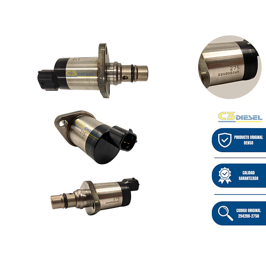 Válvula reguladora SCV Denso  294200-2750 - Isuzu / Chevrolet / Hyundai HD75