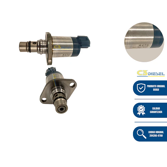 Válvula reguladora SCV Denso 294200-2760 - Mitsubishi / Nissan / Chevrolet