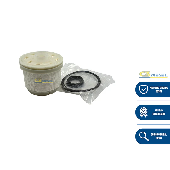 Filtro Petroleo Mitsubishi L200 / Toyota Hilux / Chevrolet D-Max - D6100 Bosch