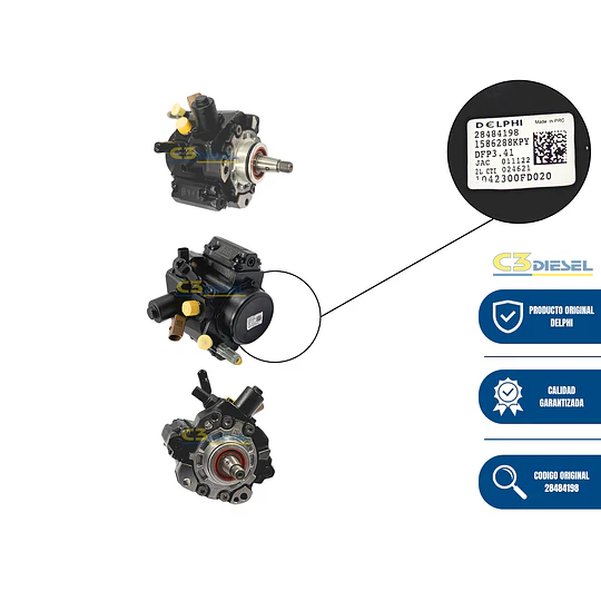 Bomba de Inyección Delphi para JAC X200 / T6 / T8 2.0 - 28484198