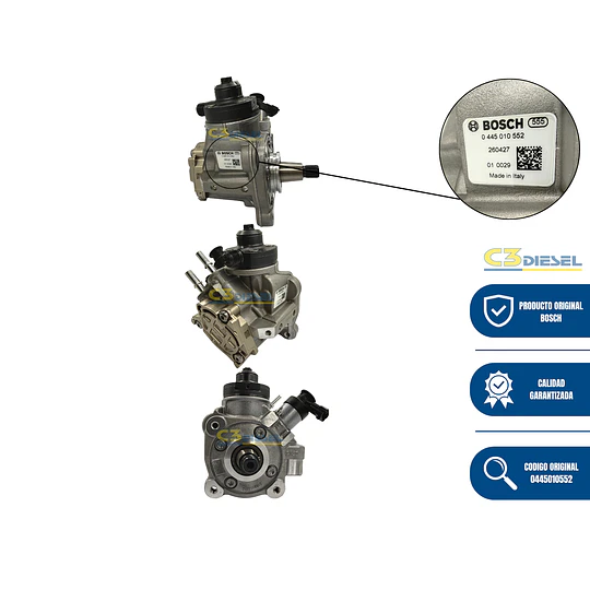 Bomba de Inyección para Citroen y Peugeot 1.4 y 1.6. BOSCH 0445010552 