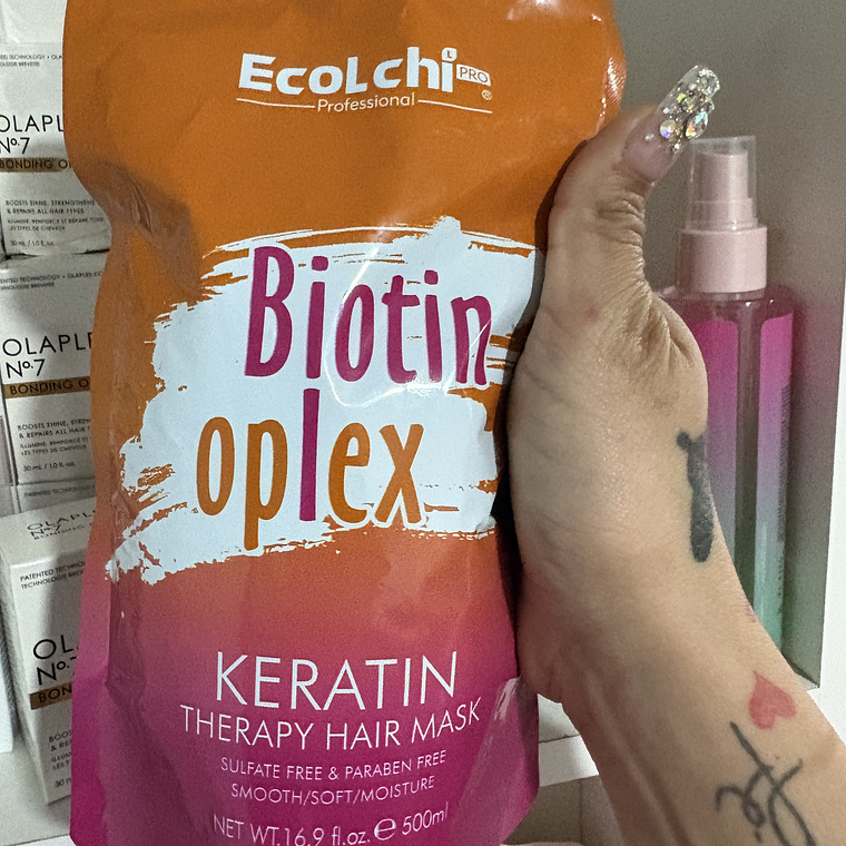 Mascarilla capilar hidratante  biotin oplex ecolchi 500 ML  1