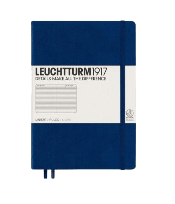 Libreta Leuchtturm Mediana Composición Azul Marino