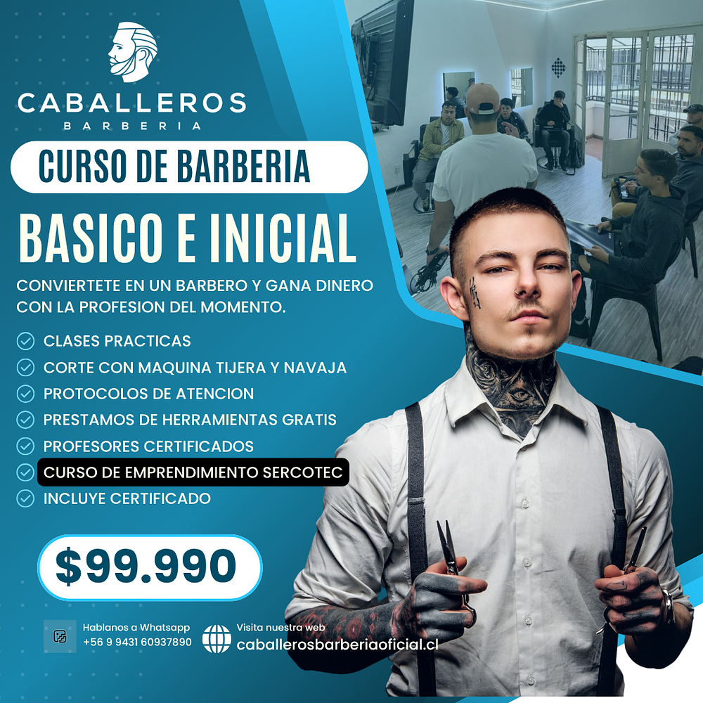 Reserva curso de barberia - 15 de Noviembre 2025
