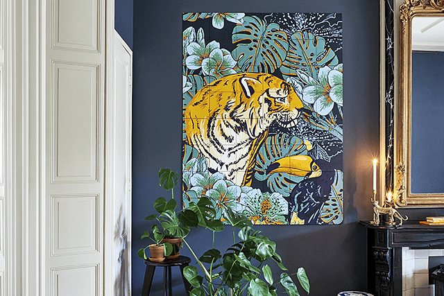 Mural Tiger Jungle & Toucan Family  image 7