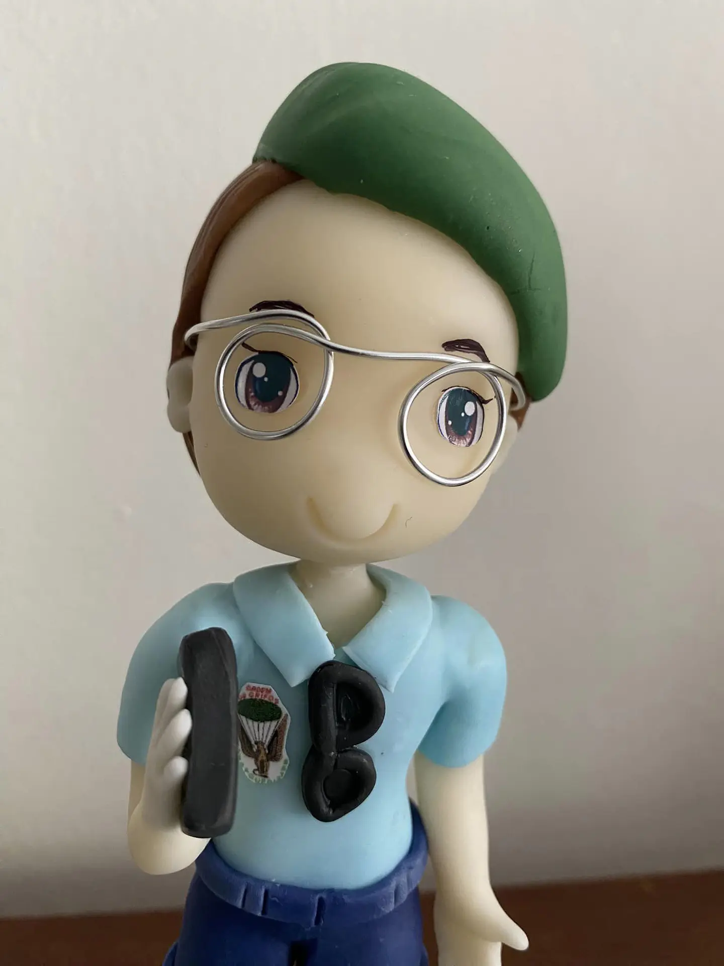 Estatueta Profissão Policia | Personalizada Porcelana Fria 2