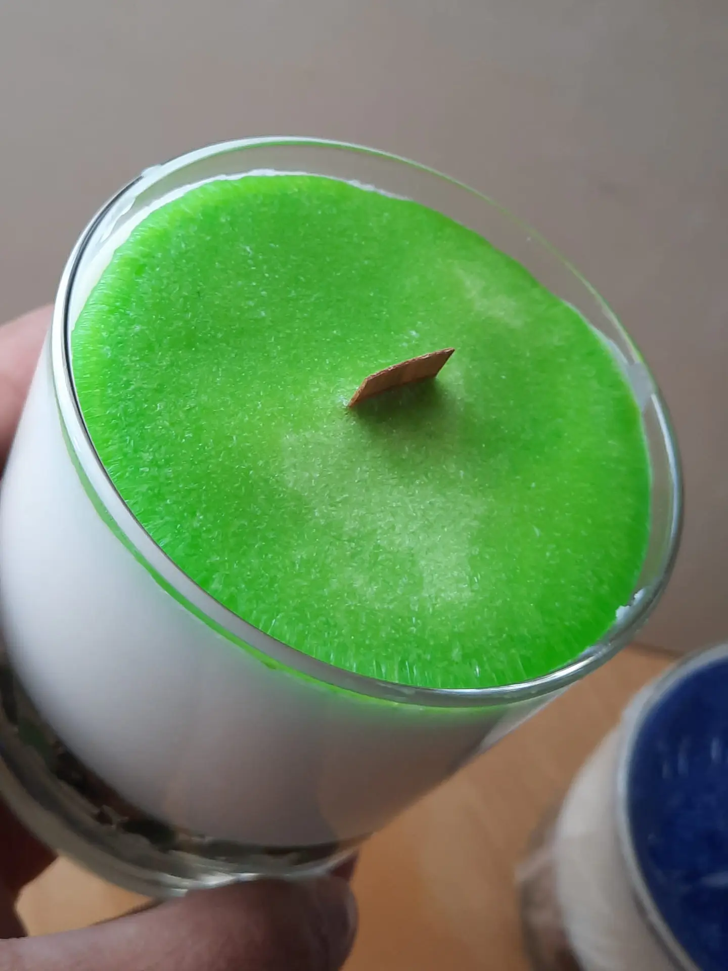 Vela Copo Gel Pedras Naturais 2