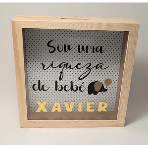 Mealheiro Personalizado em Caixa de Madeira