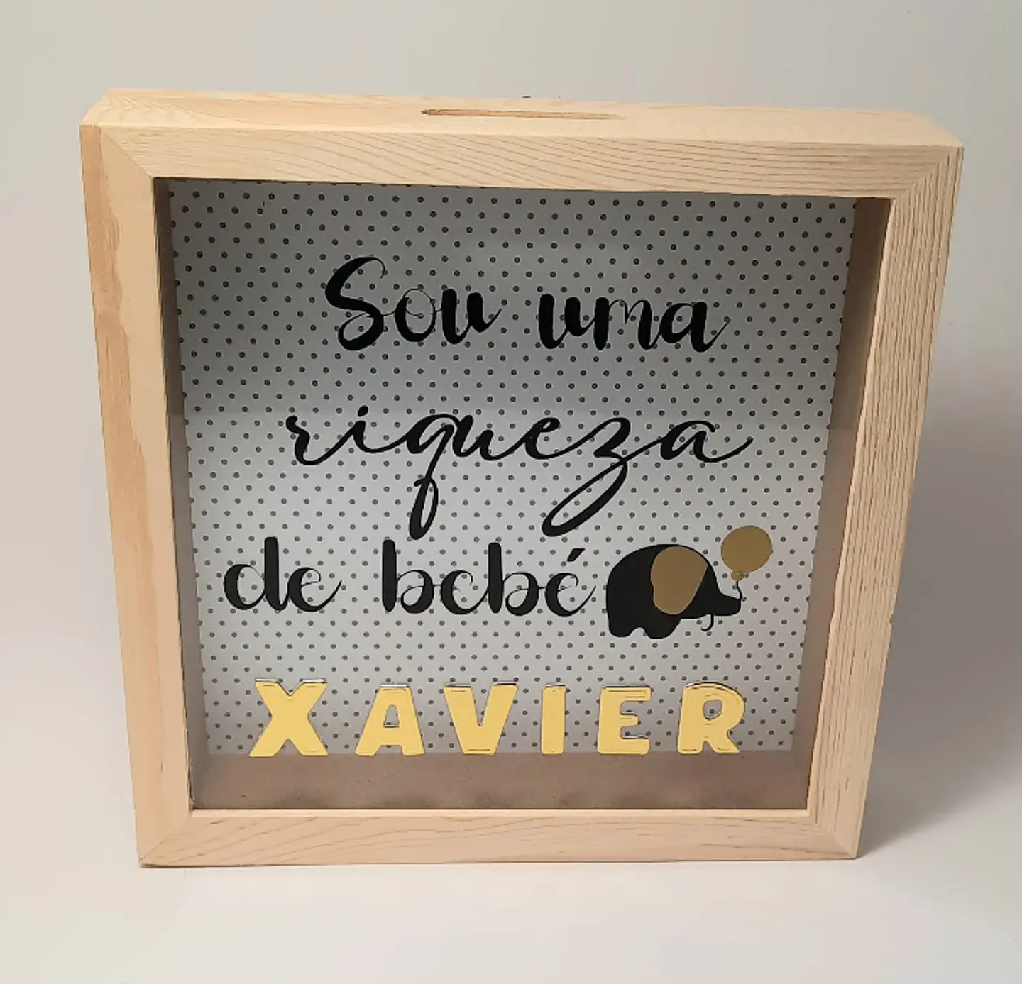 Mealheiro Personalizado em Caixa de Madeira 1