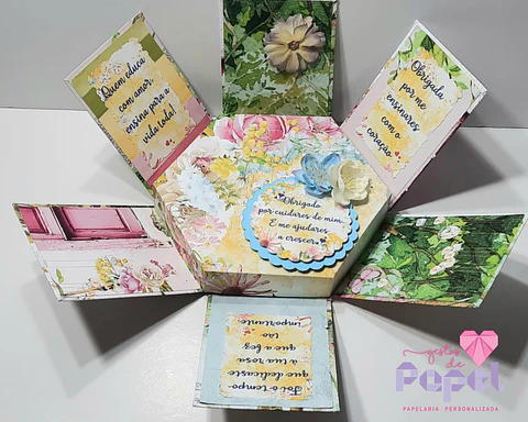 Caixa Explosão "Obrigada"