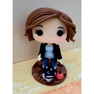 POP Estatueta Personalizada em Biscuit Profissão Professora