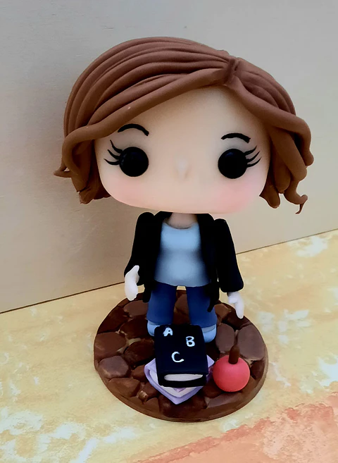 POP Estatueta Profissão Professora | Personalizada Porcelana Fria