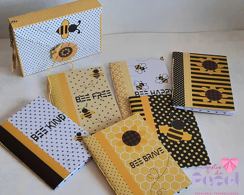 Coleção BEE – Conjunto de 6 Caderninhos