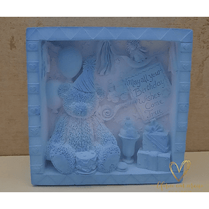 Moldura Ursinho em Gesso Cerâmico